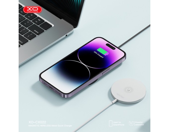 Беспроводное зарядное устройство для XO CX022 Magnetic Wireless Charger Type-C белый, цена: 389 грн.