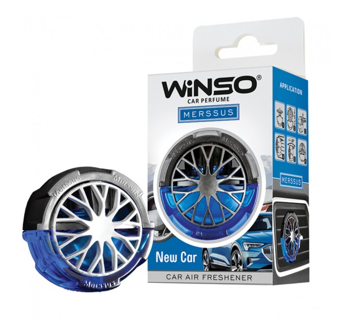 Освіжувач повітря Winso Merssus на дефлектор з регулюванням інтенсивності 18мл New Car, ціна: 189 грн.