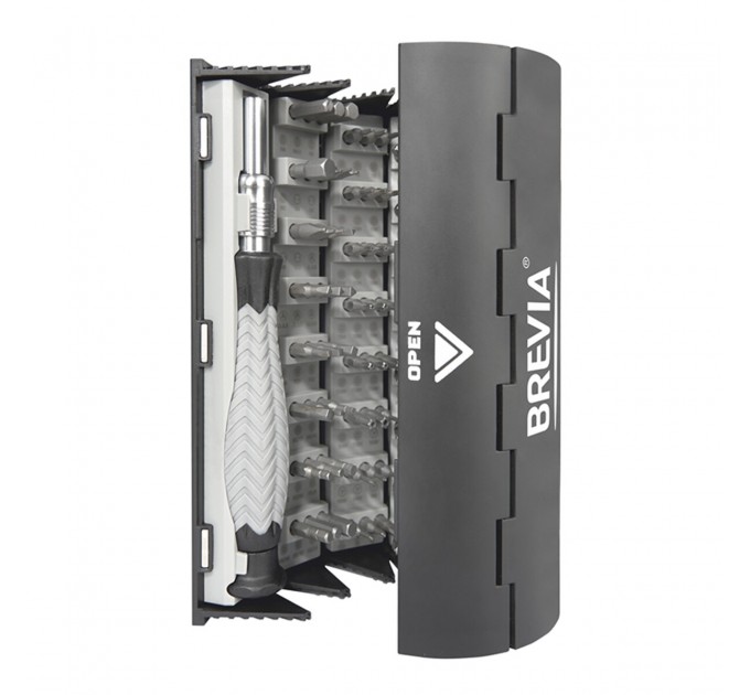 Викрутка Brevia з комплектом насадок для точних робіт 126в1, ціна: 1 024 грн.