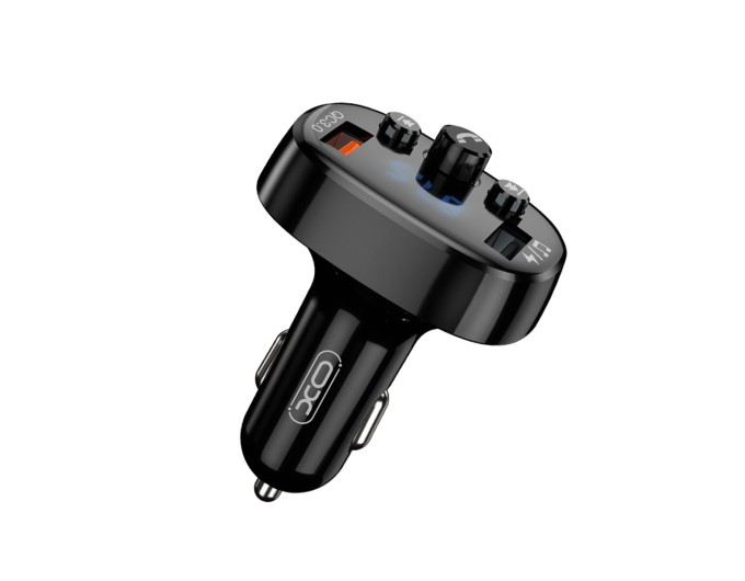 FM-трансмиттер XO BCC03 Bluetooth+QC черный, цена: 399 грн.