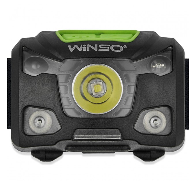 Фонарь налобный Winso 250Lm, 5W XPG, 1200mAh/3xAAA, с сенсором белый/красный, цена: 551 грн.