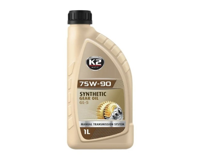 Трансмісійне масло K2 Synthetic Gear Oil 75W-90 GL5 1л, ціна: 302 грн.