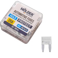 Набір запобіжників Molder "міні" 25А, 100шт
