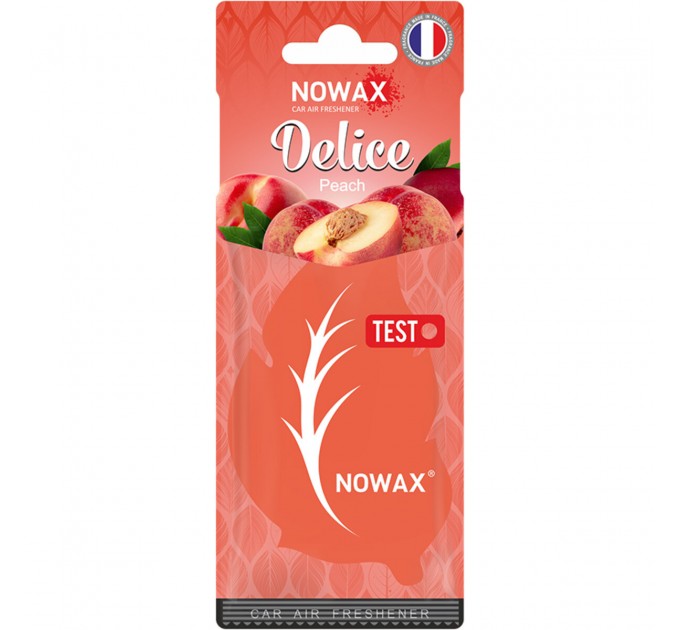 Ароматизатор повітря целюлозний Nowax серія Delice - Peach, ціна: 30 грн.