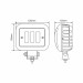 Фара світлодіодна Brevia 10-30V, 30W (3x10W), 2700Lm, CSP1860DE 1шт, ціна: 612 грн.