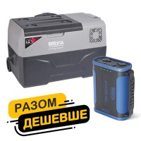 Холодильник автомобільний Brevia 30л (компресор LG) 22725 + портативна зарядна станція Brevia ePower 96Ah