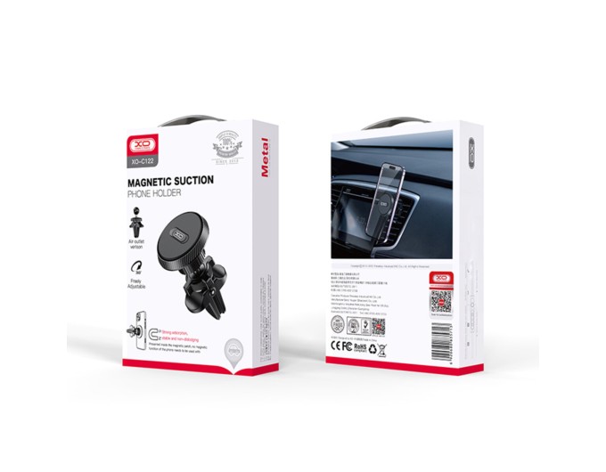 Тримач телефону автомобільний XO C122 Round Magnetic Bracket with Air Outlet чорний, ціна: 189 грн.