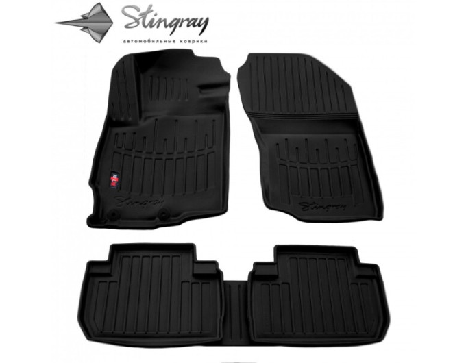 Mitsubishi Outlander (2012-2020) комплект 3D ковриков с 5 штук (Stingray), цена: 1 743 грн.