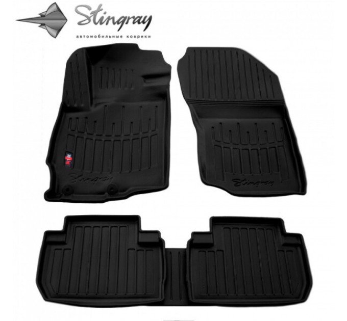 Mitsubishi Outlander (2012-2020) комплект 3D ковриков с 5 штук (Stingray), цена: 1 480 грн.