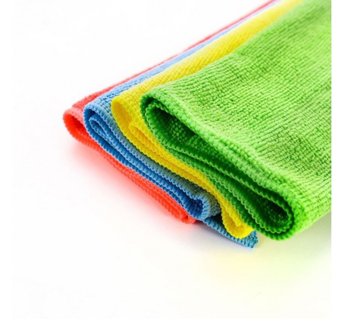 Набор салфеток из микрофибры по уходу за автомобилем трикотажный K2 Microfiber Cloths Set 30x35см 4шт, цена: 109 грн.