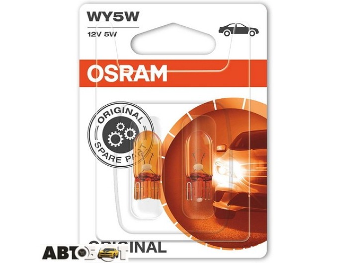 Лампа накаливания Osram Original WY5W 5W 12V 2827NA-02B (2 шт.), цена: 111 грн.