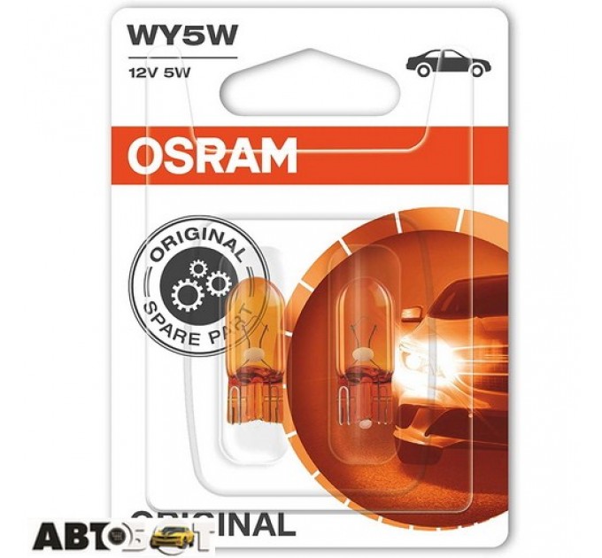  Лампа накаливания Osram Original WY5W 5W 12V 2827NA-02B (2 шт.)