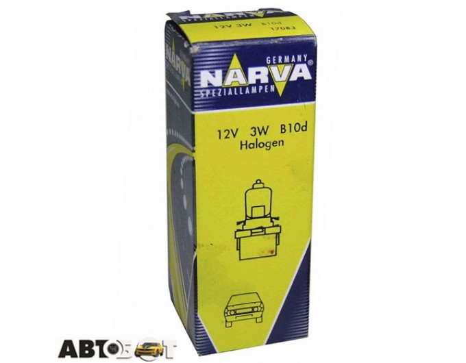 Лампа накаливания Narva BAX 12V 3W B10d brown 17083 (1 шт.), цена: 59 грн.