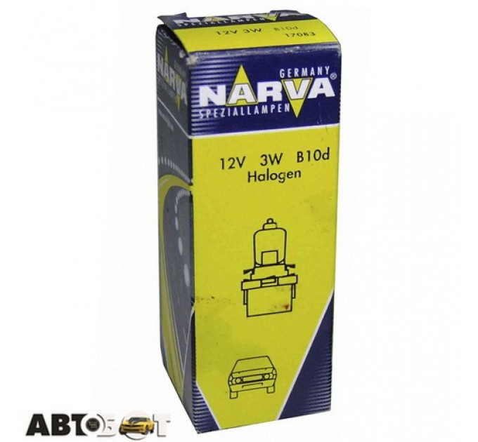  Лампа накаливания Narva BAX 12V 3W B10d brown 17083 (1 шт.)