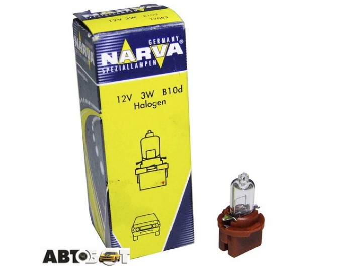 Лампа накаливания Narva BAX 12V 3W B10d brown 17083 (1 шт.), цена: 59 грн.
