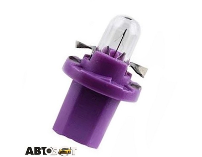Лампа розжарювання Narva BX8.5D 12V 0.4W blue-lilac 17006 (1 шт.), ціна: 28 грн.