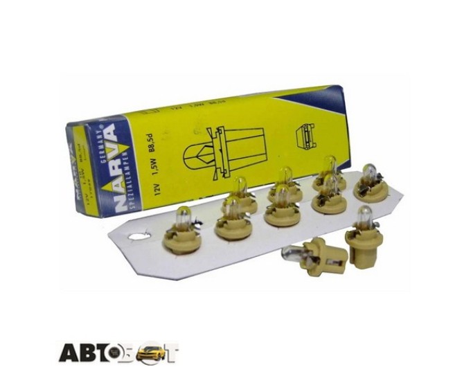 Лампа накаливания Narva B8.5D 12V 1.5W beige 17049 (1 шт.), цена: 32 грн.