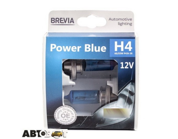 Галогенная лампа BREVIA Power Blue H4 12040PBS (2 шт.), цена: 549 грн.