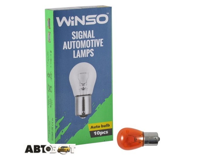 Лампа накаливания Winso PY21W 21W 12V BAU15s Amber 713110 (1 шт.), цена: 27 грн.