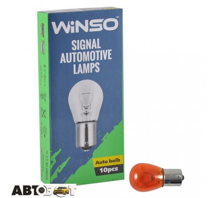 Лампа накаливания Winso PY21W 21W 12V BAU15s Amber 713110 (1 шт.), цена: 21 грн.