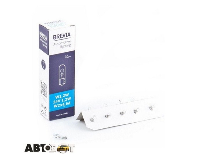 Лампа розжарювання BREVIA W1.2W 24V 1.2W W2x4.6d 24325C (1 шт.), ціна: 12 грн.