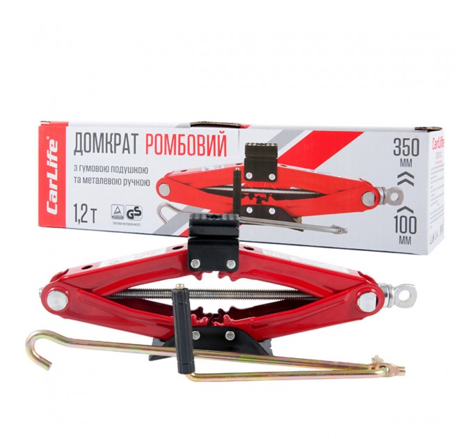 Домкрат ромбовий CarLife 1,2т 100-350мм, ціна: 587 грн.