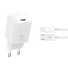 Сетевое зарядное устройство XO L146 PD20W Single USB-C + Lightning cable белый, цена: 249 грн.