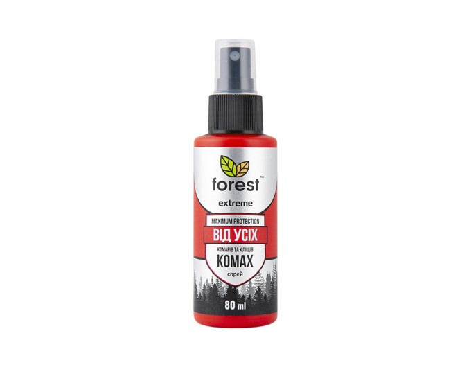 Спрей-репелент Forest Extreme від усіх літаючих та повзаючих комах 80мл, ціна: 58 грн.