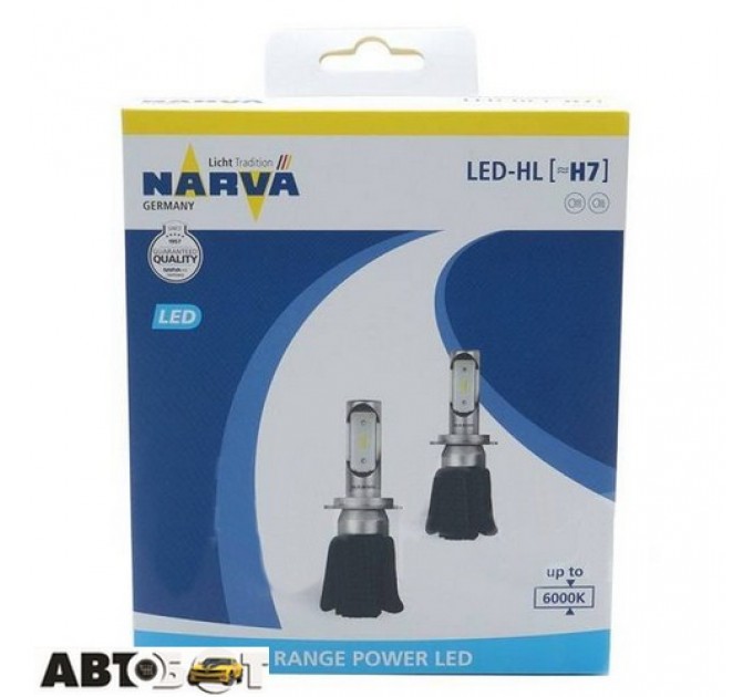  LED лампа Narva H8/H11/H16 16W 6000K 18016 (2 шт.)
