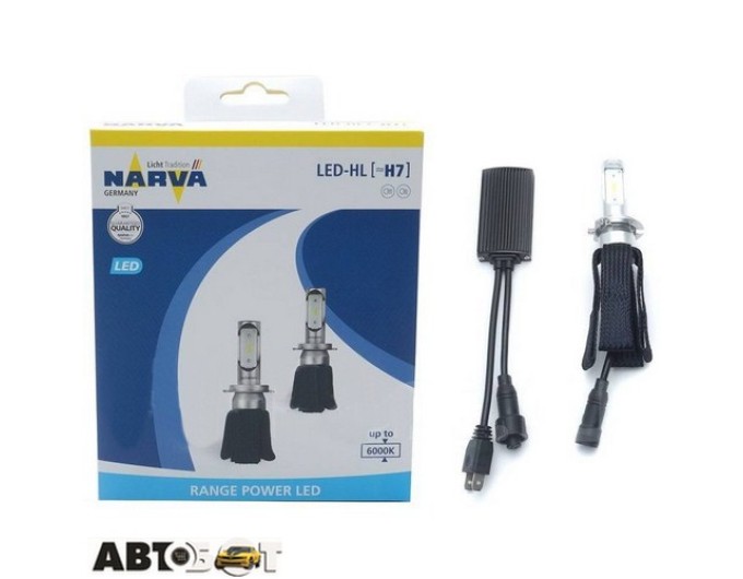 LED лампа Narva H8/H11/H16 16W 6000K 18016 (2 шт.), цена: 3 495 грн.