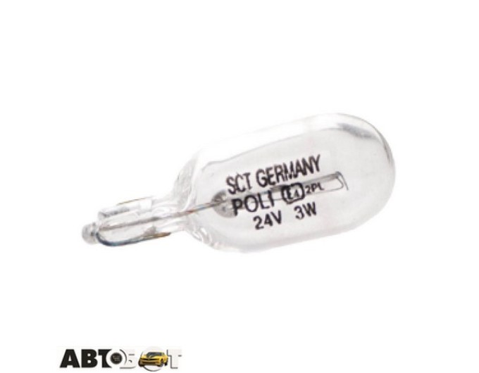 Лампа розжарювання SCT W3W 24V 3W Wedge 202211 (1 шт.), ціна: 18 грн.