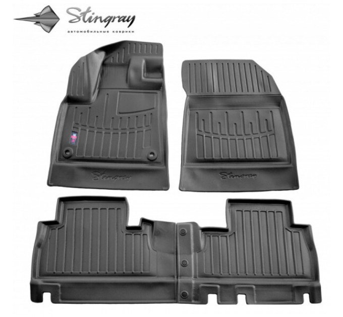 Citroen Berlingo III (2018-...) (without armrest) комплект 3D ковриков с 4 штук (Stingray), цена: 1 480 грн.