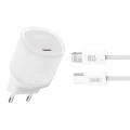 Сетевое зарядное устройство XO L143 PD20W Single USB-C + Lightning кабель белый, цена: 299 грн.