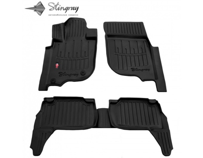 Mitsubishi Pajero Sport III (2015-...) комплект 3D ковриков с 5 штук (Stingray), цена: 1 870 грн.