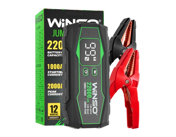 Пусковое устройство Winso Jump Starter 1000/2000A 22000mAh, цена: 4 482 грн.