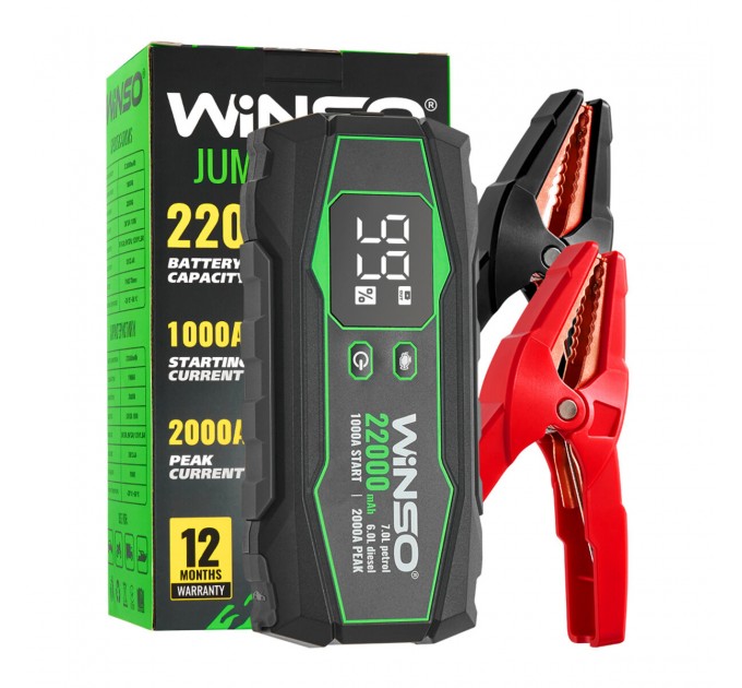 Пусковое устройство Winso Jump Starter 1000/2000A 22000mAh, цена: 4 482 грн.