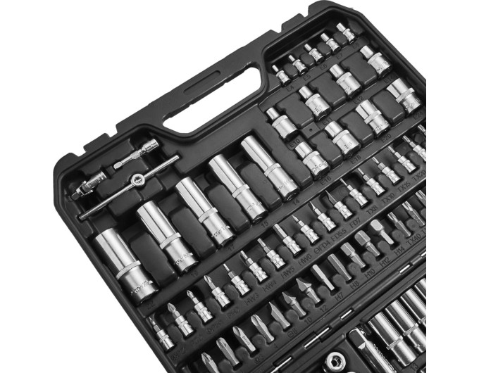 Професійний набір інструментів в кейсі Winso Pro 1/2", 1/4" 72T, CR-V, 110од., ціна: 3 505 грн.