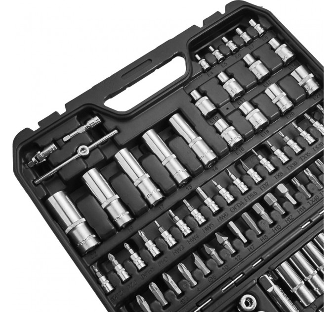 Професійний набір інструментів в кейсі Winso Pro 1/2", 1/4" 72T, CR-V, 110од., ціна: 3 505 грн.