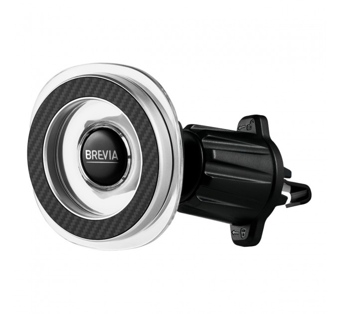 Держатель телефона автомобильный Brevia AirVent Ultra Сrystal MagRING на дефлектор, магнитный Magsafe, цена: 349 грн.