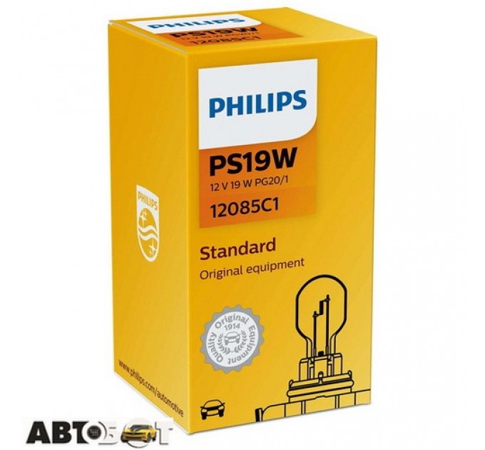 Лампа розжарювання Philips Vision PS19W 12V 12085C1 (1шт.), ціна: 409 грн.