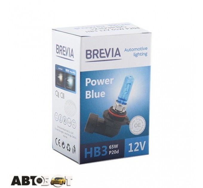 Галогенна лампа BREVIA Power Blue HB3 12V 65W 4200K 12103PBC (1 шт.), ціна: 199 грн.