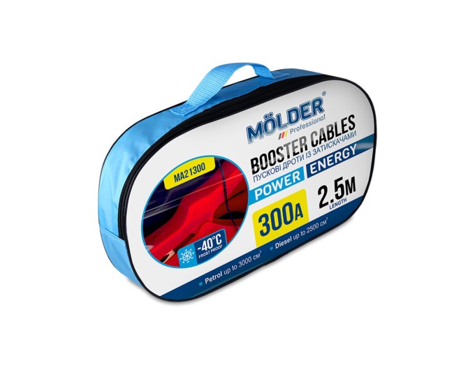 Провода-прикуриватели Molder 300A, 2,5м, цена: 483 грн.