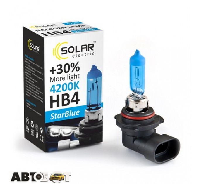  Галогенная лампа SOLAR StarBlue HB4 12V 55W 4200K 1226 (1 шт.)