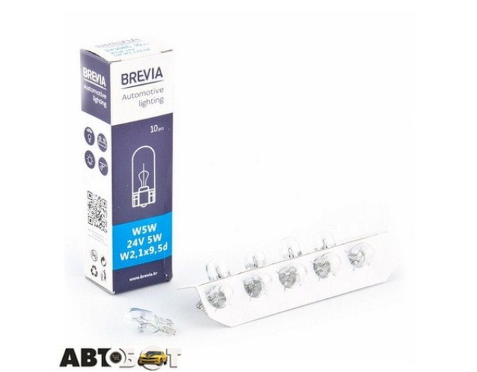 Лампа накаливания BREVIA W5W 24V 5W W2.1x9.5d CP 24308C (1шт.), цена: 14 грн.