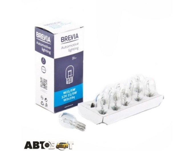 Лампа розжарювання BREVIA W21/5W W3x16q 12V 12311C (1 шт.), ціна: 41 грн.