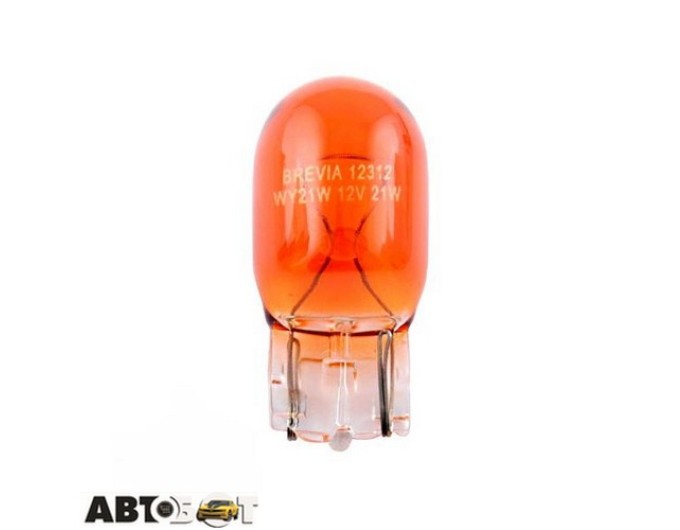 Лампа накаливания BREVIA WY21W WX3x16d 12V AMBER 12312C (1 шт.), цена: 121 грн.
