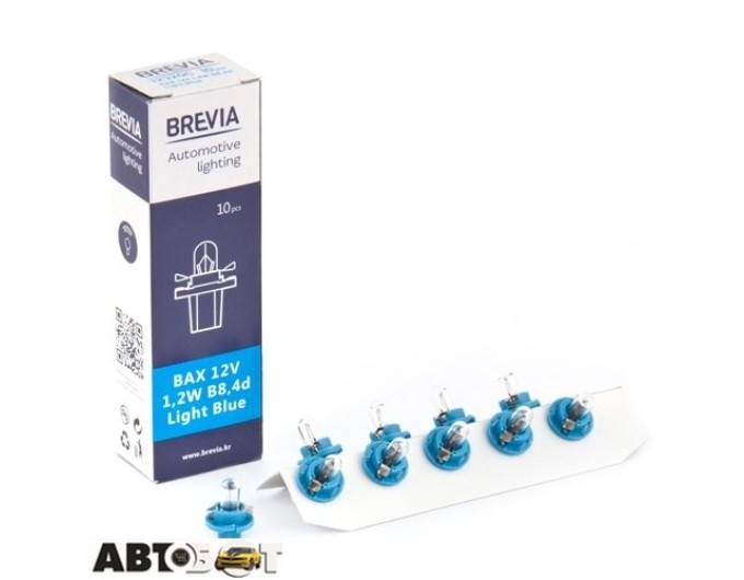 Лампа накаливания BREVIA Light Blue BAX B8.4d 12V 1.2W CP 12320C (1 шт.), цена: 32 грн.