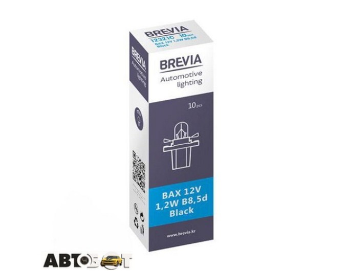 Лампа накаливания BREVIA BAX B8.5d 12V 1.2W Black CP 12321C (1 шт.), цена: 32 грн.