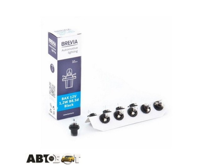 Лампа накаливания BREVIA BAX B8.5d 12V 1.2W Black CP 12321C (1 шт.), цена: 32 грн.
