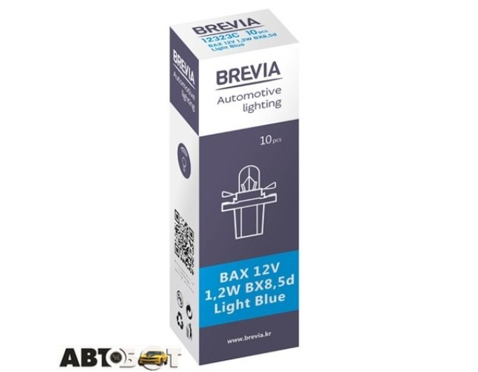 Лампа розжарювання BREVIA Light Blue BAX BX8.5d 12V 1.2W CP 12323C (1 шт.), ціна: 32 грн.
